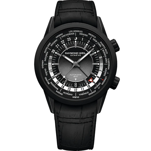 Raymond Weil 蕾蒙威 Freelancer 自由騎士系列 GMT 機械錶-41mm 雙11 優惠(2765-BKC-20001)