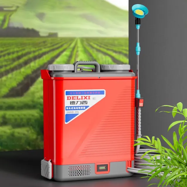 德力西】18L三開關高壓泵噴霧器超長續航鋰電動噴霧機(農背負式