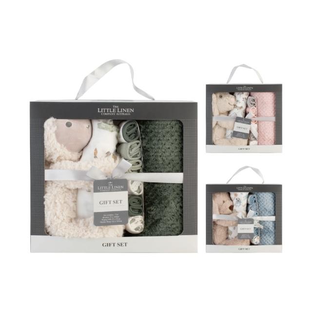 【Littlebamboo】新生兒豪華禮盒(9件組 男生 女生 彌月禮盒 初生禮 滿月禮盒)