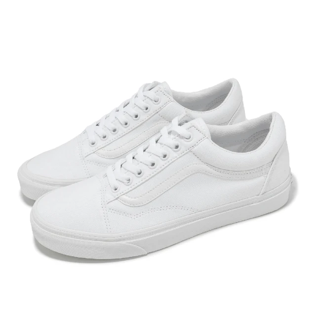 VANS 休閒鞋 Old Skool 男鞋 女鞋 白 帆布 經典 全白 板鞋 情侶鞋(VN000D3HW00)