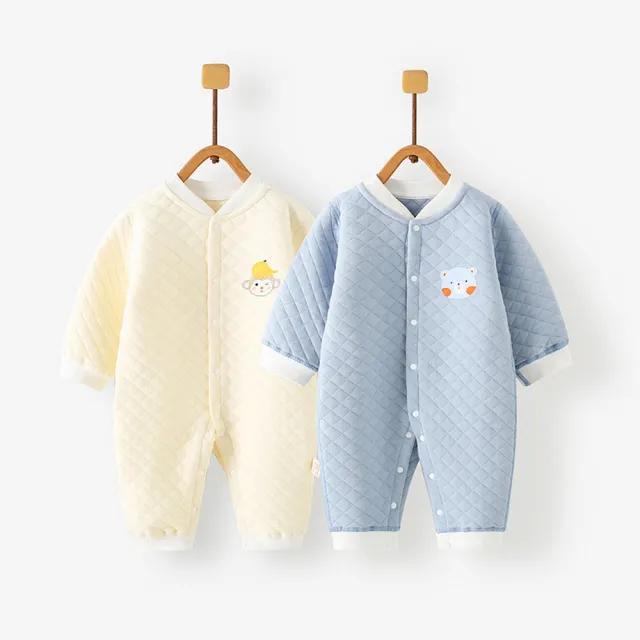 【BRIGA jhsshy020】BRIGA jhsshy020秋冬夾棉加厚純棉保暖衣服新生兒冬季哈衣無骨寶寶爬服(jhsshy020)