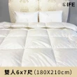 【Life】100%純天然水鳥羽毛絨被-非羽絲絨(MIT 禦寒冬被 五星飯店御用 保暖透氣耐用 雙人/單人發熱被/棉被)