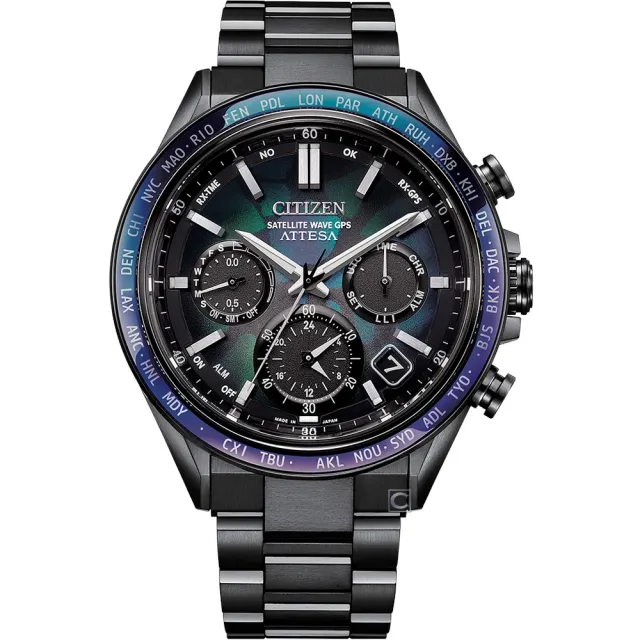 【CITIZEN星辰】ATTESA 宇宙幻彩 100周年限量 GPS衛星對時男錶 44.6MM(CC4057-60E)