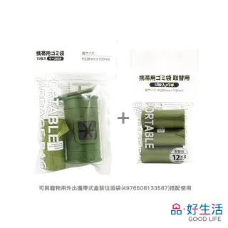 【GOOD LIFE 品好生活】寵物用攜帶式垃圾袋補充包/排泄物收集袋（36枚入）(日本直送 均一價)