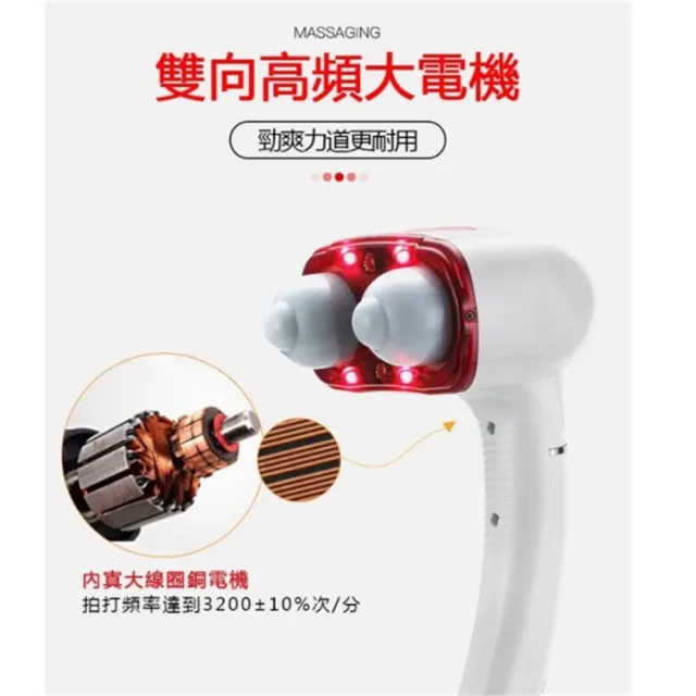 【Lexiang樂享】110V 強力雙頭按摩器棒 手持式 頸部 肩部 腰部 多功能全身(按摩器)