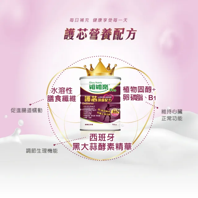 【維維樂】護芯黑蒜強化配方750g/罐