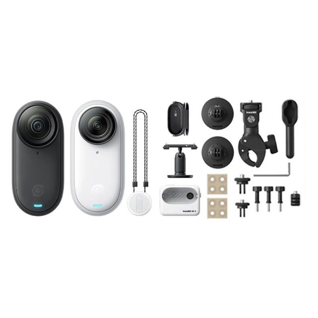 【Insta360】GO 3S 防抖運動相機128GB 摩托車套裝組(原廠公司貨)