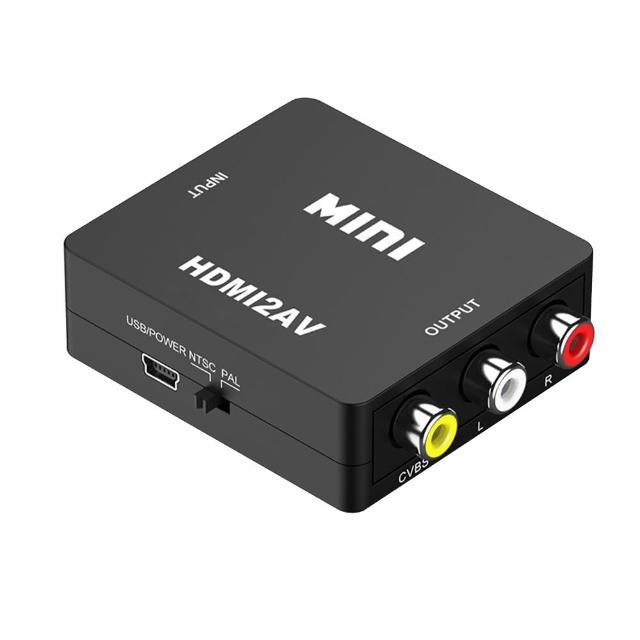 【SYU】HDMI轉AV視訊轉換盒 1080P(HDMI to AV 老電視救星)