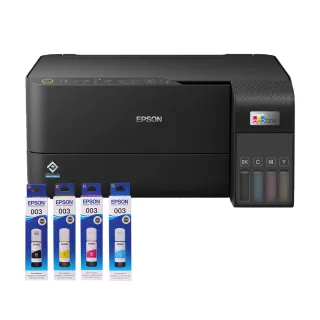 【EPSON】搭1組T00V原廠1黑3彩墨水★L3550 三合一Wi-Fi 智慧遙控連續供墨複合機(2年保固組)