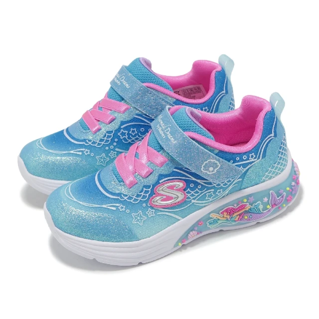 SKECHERS 兒童燈鞋 S Lights-My Dreamers-LIL Mermaid 小童 嬰兒 小朋友 閃燈(303061-NBLMT)