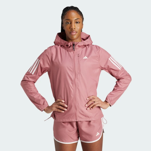 adidas 愛迪達 外套 女款 運動連帽外套 OTR B JKT 粉 IM5403