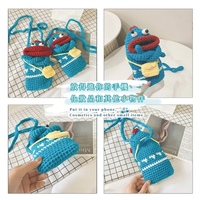 【大嘴通吃】韓版搞怪香腸嘴手機包(外出 手機袋 斜挎包 斜背包 小廢包 零錢包 手提包 單肩