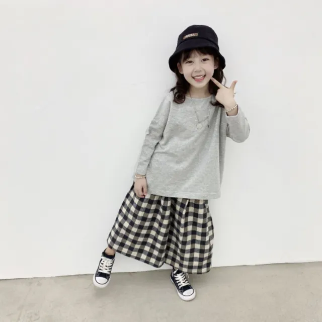 【橘魔法】素面寬鬆落肩一字領長袖上衣（小孩賣場）(大童 男童 女童 中性款 親子裝 童裝 兒童)