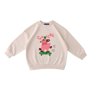 【DENIM IN THE BOX】童裝-粉紅小羊衛衣(白色)