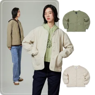 【Lee】女裝 舖棉外套 / 日系無領 夾克 共2色 季節性版型(LB413014005 / LB413014982)