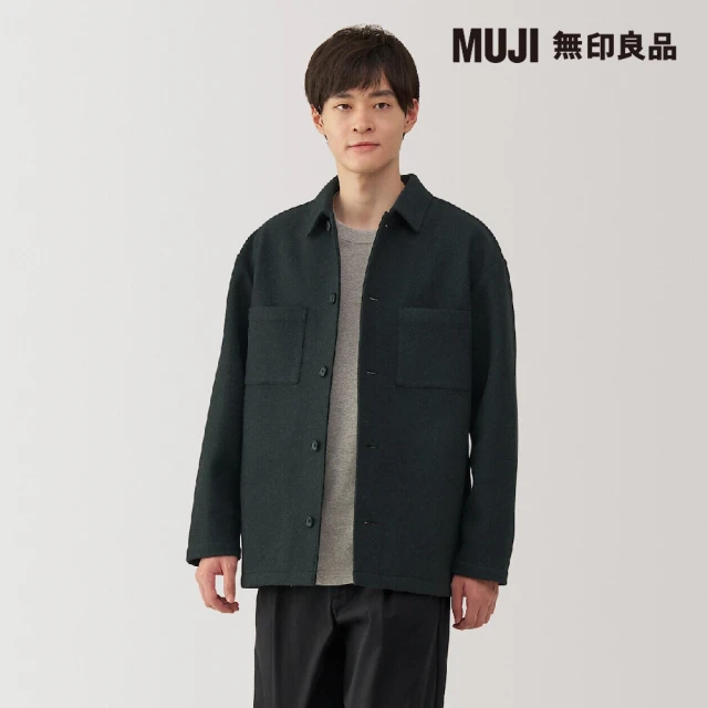 MUJI 無印良品 男起毛彈性襯衫式外套(共4色)