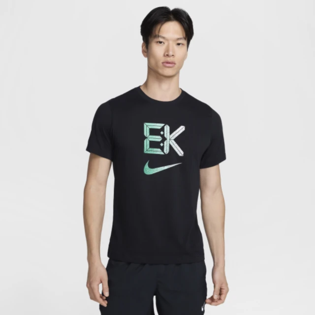 NIKE 耐吉 短袖上衣 男款 運動 速乾 慢跑 AS M NK DF TEE KIPCHOGE 黑 HF6160-010