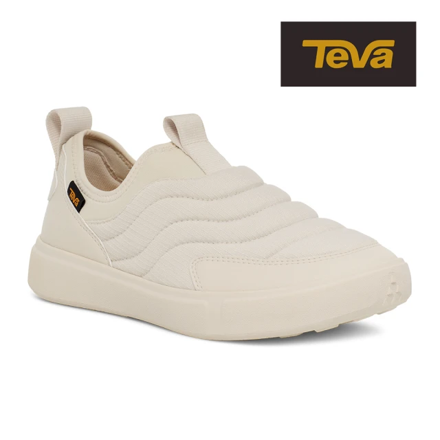 TEVA 男女中性 防潑水 保暖 菠蘿麵包鞋/穆勒鞋/休閒鞋 Ultra-Comf Slip 原廠(米白色-TV1164470BIR)