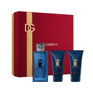 【DOLCE&GABBANA 杜嘉班納】K王者之心男性淡香精100ml 緋紅禮盒(專櫃公司貨)