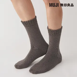 【MUJI 無印良品】男圈絨厚織室內直角襪(共4色)