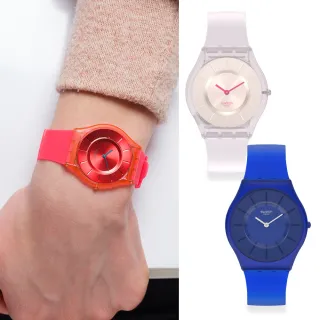 【SWATCH】精選 SKIN超薄系列手錶 超薄手錶/男錶/女錶/瑞士製造/綜合賣場(34mm)