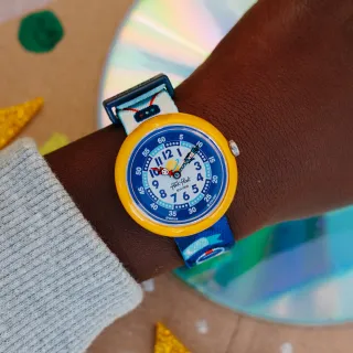 【Flik Flak】兒童手錶 ASTRODREAMS /靜音無秒針/兒童禮物/安全防水/瑞士製造 FBNP216(31.85mm)