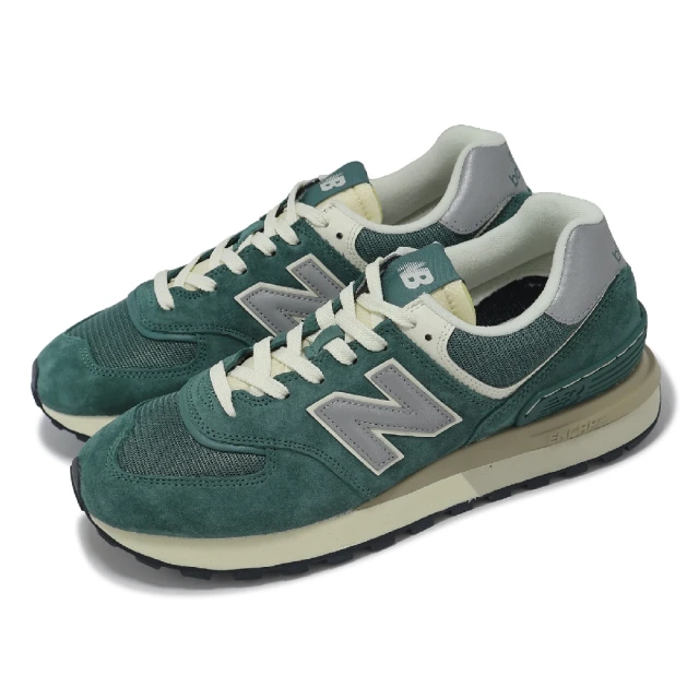 NEW BALANCE 休閒鞋 574 Legacy 男鞋 女鞋 綠 灰 麂皮 經典 拼接 情侶鞋 NB(U574LGMG-D)