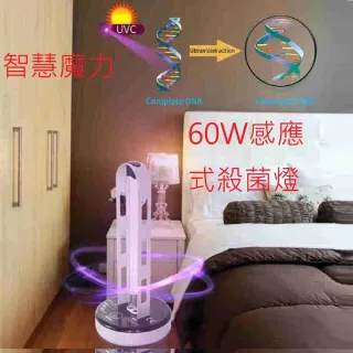 【Smart bearing 智慧魔力】至尊款120W感應遙控款鋁合金UV-C紫外線臭氧消毒殺菌燈雙重滅菌(抗菌/除臭)