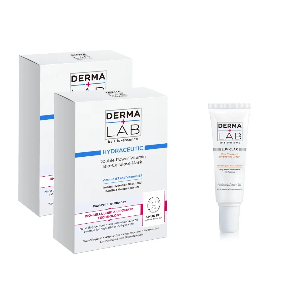 【DermaLab 德美醫研】超效雙B保濕生物纖維面膜25mlX3片(2入組)