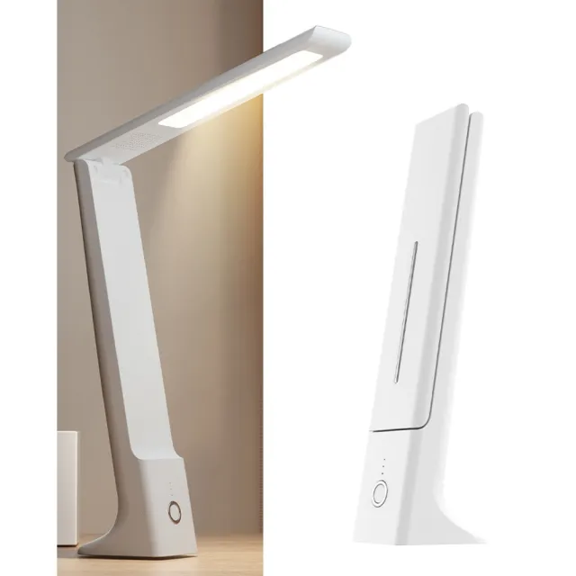 【JHS】可折疊 觸控鈕 三檔光 LED護眼檯燈 充電款(護眼檯燈 LED檯燈 閱讀燈 充電護眼檯燈)