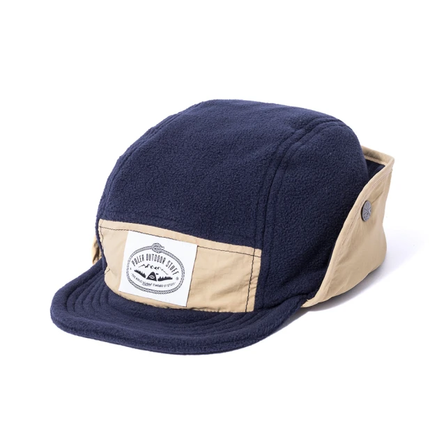 POLER STUFF 日本限定 LIGHT FLEECE FLAP CAP 輕量刷毛拚色遮耳帽(米色)