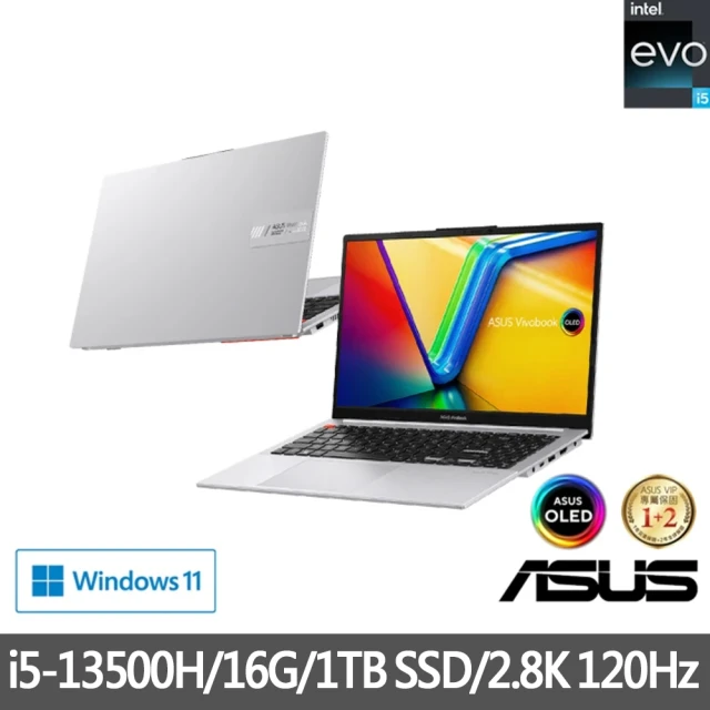 ASUS 華碩 特仕版 15.6吋輕薄筆電(S5504VA-0152S13500H/i5-13500H/16G/改裝1TB SSD/2.8K OLED/EVO)