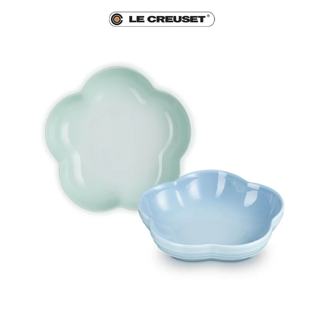 Le Creuset 瓷器花型盤16cm(海岸藍/冰川綠 2色選1)