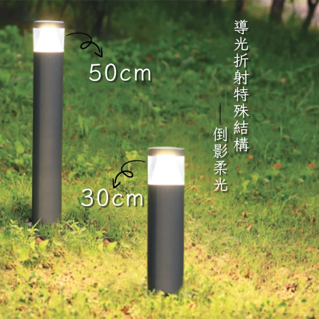 DanceLight 舞光 舞光原廠授權 威廉草皮燈 50cm(戶外防水燈 庭園燈 IP防護等級 簡約風格)