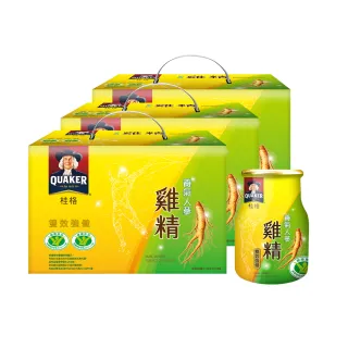 【QUAKER 桂格】養氣人蔘雞精禮盒68mlx18入x3盒(共54入)