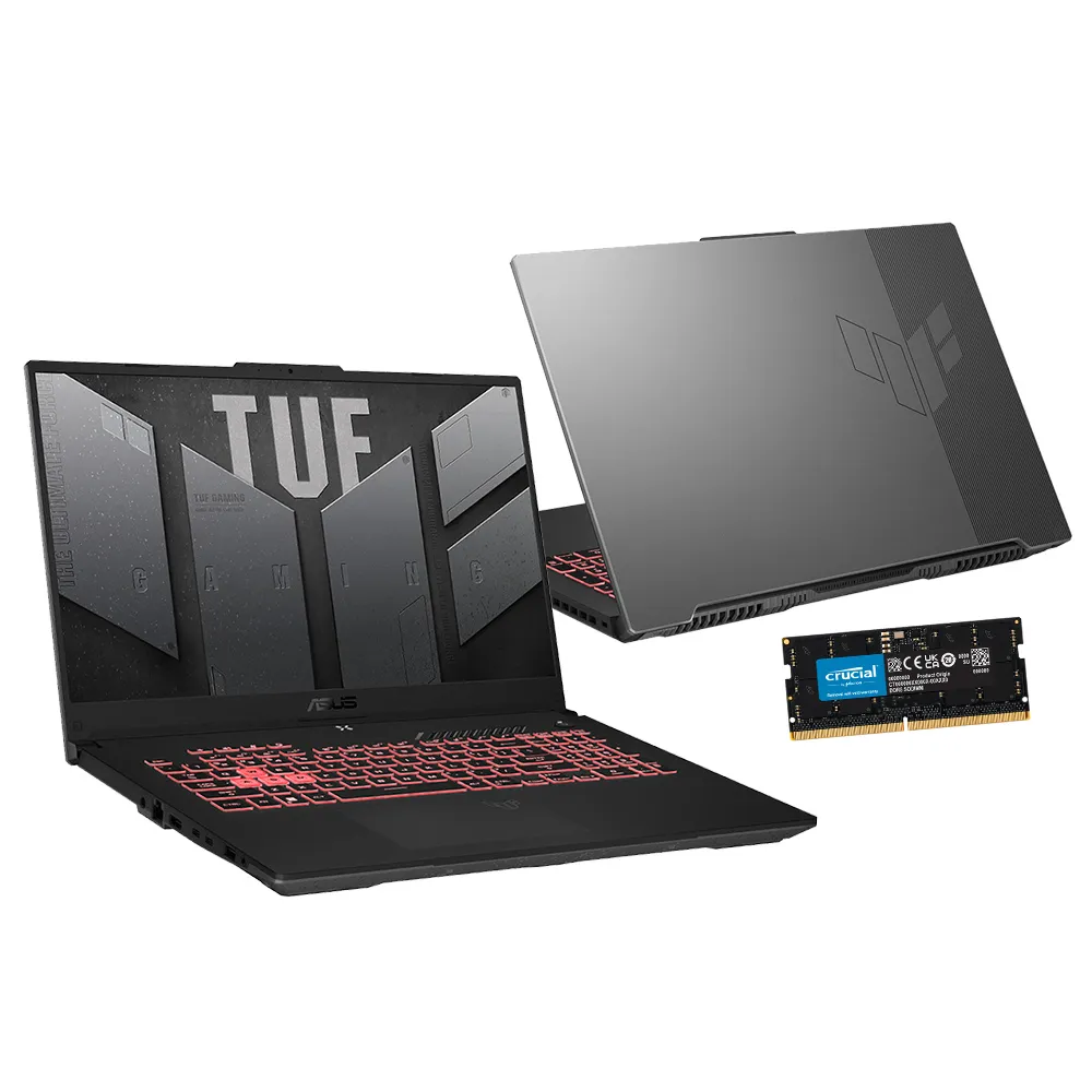 【ASUS】升級32G組★ 17.3吋R5 RTX4060電競筆電(TUF Gaming FA707NV/R5-7535HS/16G/512G)