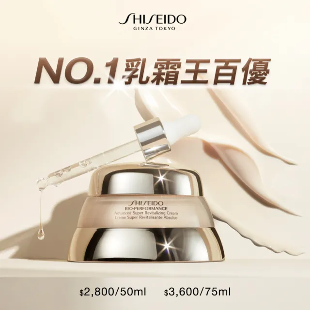 【SHISEIDO 資生堂國際櫃】百優乳霜神隊友組75mL+50mL(國民乳霜/日霜/晚霜/乳霜/保濕/)