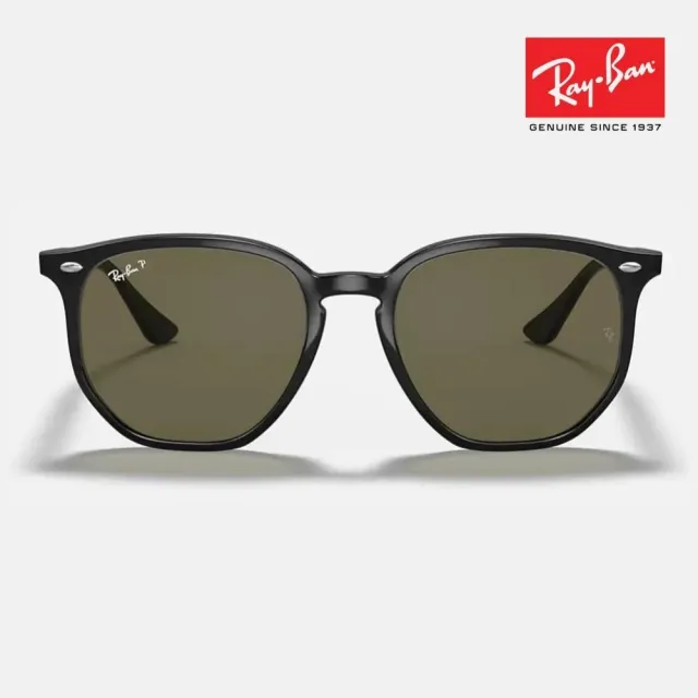 【RayBan 雷朋】瘦子配戴款 六角形膠框偏光太陽眼鏡(RB4306F-601/9A 54mm 偏光鏡片)