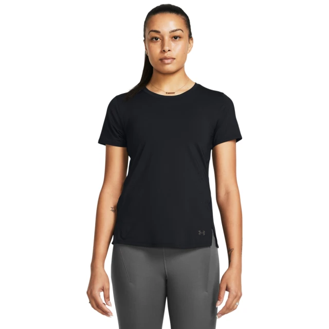 UNDER ARMOUR UA 女 Launch Elite 短袖T-Shirt_1383364-001(黑色)