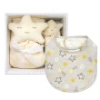 【Angel Dear】momo限定-豪華彌月禮盒-毛毯+安撫巾+雙層豆豆圍兜(多種款式)