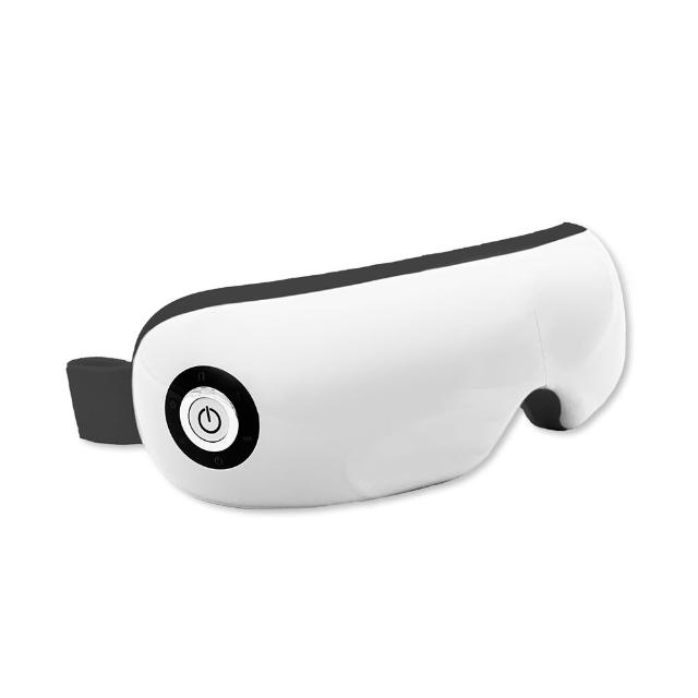 Beroso 倍麗森 A00049 智慧溫熱氣壓音樂按摩眼罩，採用 ABS、絨布與電子元件材質，尺寸約 32x8x3cm，重量僅 289g，輕便舒適。具備溫熱熱敷、氣壓按摩及音樂放鬆功能，有效緩解眼睛疲勞、乾澀不適，適合長時間使用 3C 產品者。中國製造，BSMI 認證安全可靠，二色可選，完美眼部保養選擇。