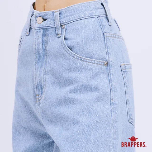 【BRAPPERS】女款 Boy friend系列-全棉錐形牛仔褲(淺藍)