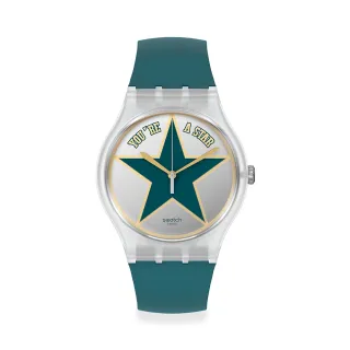 【SWATCH】STAR DAD 經典手錶/男錶/女錶/瑞士製造 SO29Z119(41mm)
