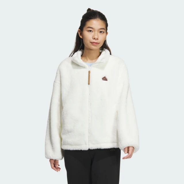 adidas 愛迪達 外套 女款 運動外套 毛毛外套 MW REV FUR JKT 白 JX6836