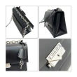 【Michael Kors】人氣Cece系列氣質黑x銀鍊側斜肩背兩用包/ 中(35S3S0EF80-BLACK)