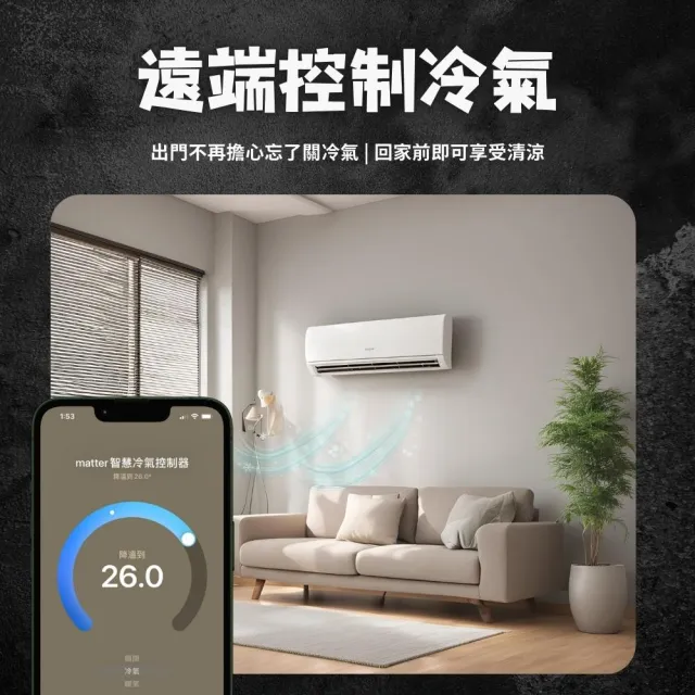【Terncy 小燕科技】AI智慧冷氣控制器（matter認證）空調控制器(Homekit直連)