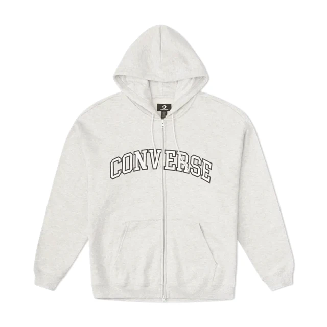 CONVERSE Retro Chuck FZ Hood Retro 男款 灰色 連帽 外套 10027083-A04