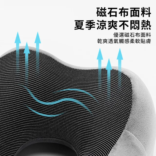 【StarGo】618特惠 慢回彈記憶棉U型枕 駝峰護頸枕 飛行旅遊旅行頸枕(午睡枕 護脖枕 飛機枕 車用頭枕 靠枕)