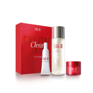 【SK-II】官方直營 新客入門晶透奇肌套裝(青春露75ml+小燈泡精華10ml+致臻活膚霜15g)