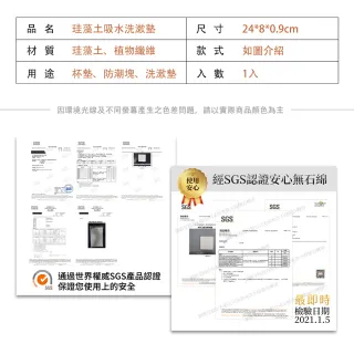 【收納王妃】LINE 硬式珪藻土洗漱墊 硬式珪藻土 杯墊 瀝水 洗漱墊(尺寸24*8*0.9cm)